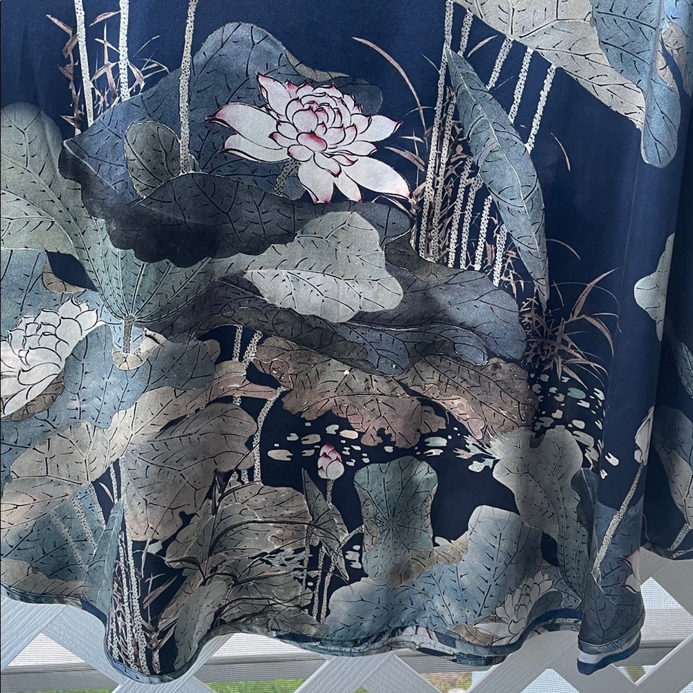 Grace Silk 100% Silk Caftan / Nightgown / Coverup - Picture 7 of 12